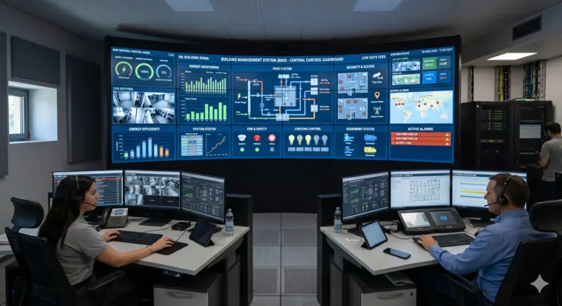 Sala controllo – conduzione ottimizzata degli impianti P-Tech